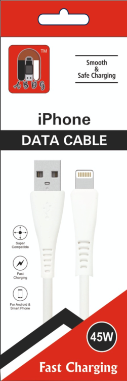 iPhone Data Cable (USB-A to Lightning) | Fast Charging & Data Sync